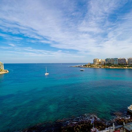 Spinola Bay Top Floor Seafront 3 Bedroom Apartment With Panoramic Sea Views - By Getawaysmalta St. Julian's Exterior foto
