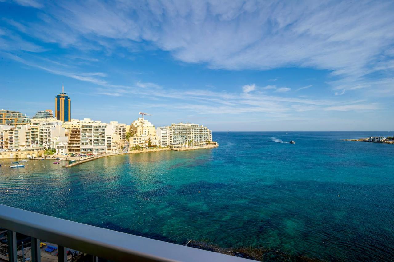 Spinola Bay Top Floor Seafront 3 Bedroom Apartment With Panoramic Sea Views - By Getawaysmalta St. Julian's Exterior foto