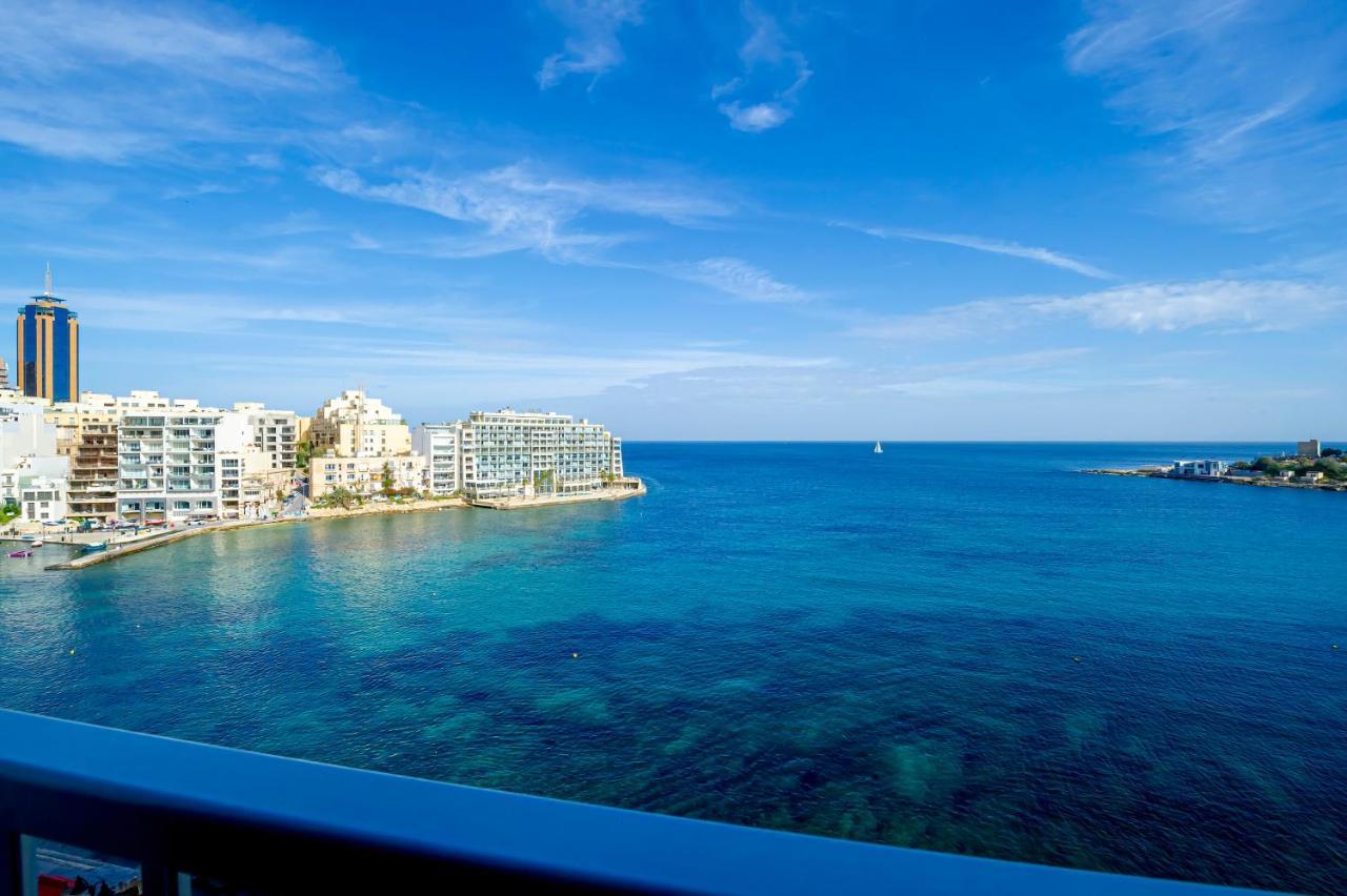 Spinola Bay Top Floor Seafront 3 Bedroom Apartment With Panoramic Sea Views - By Getawaysmalta St. Julian's Exterior foto
