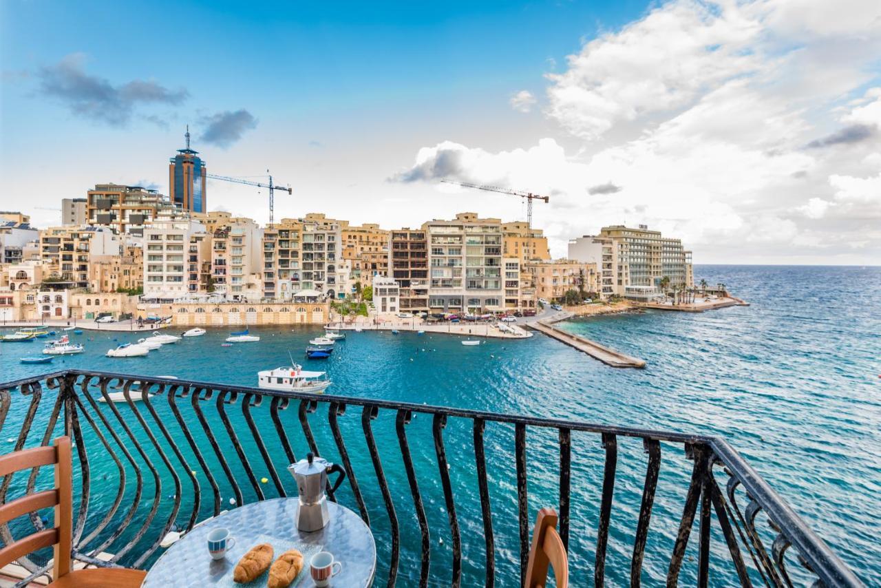 Spinola Bay Top Floor Seafront 3 Bedroom Apartment With Panoramic Sea Views - By Getawaysmalta St. Julian's Exterior foto